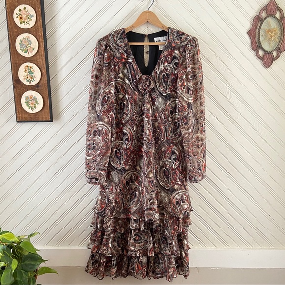 Vintage Dresses & Skirts - 🥀 5/$25 Cattina • Paisley Vintage Dress
